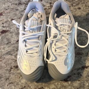 New Balance White and Gray Athletic Shoes